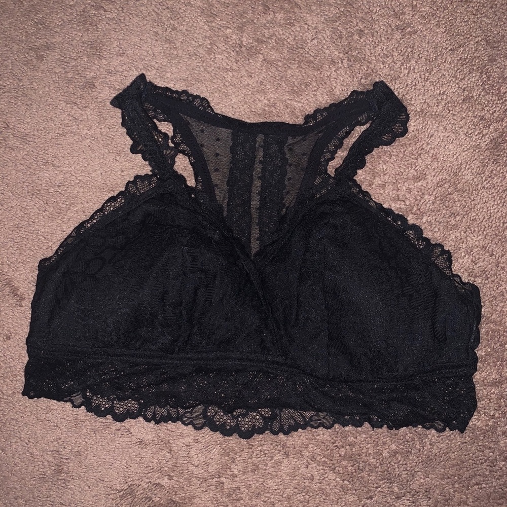 aerie black bralette